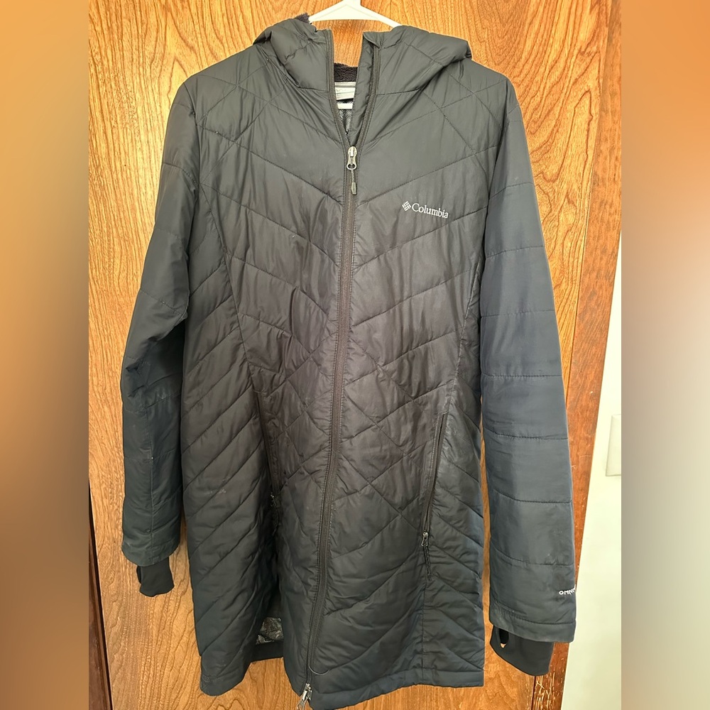 Columbia Charcoal/Black Quilted Coat